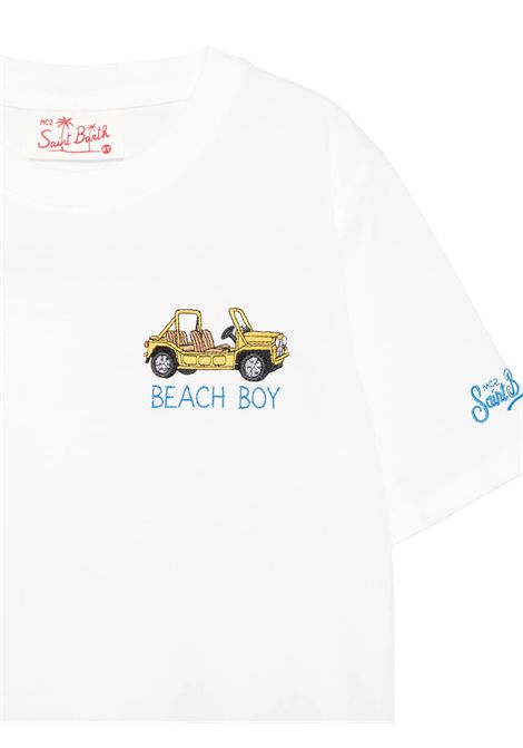 T-shirt con stampa SAINT BARTH | POT0002 PORTOFINO JR02718L BEACH BOY CAR 01N EMB